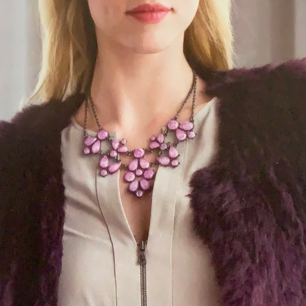 Park Lane Bodacious Necklace and Button Earrings Mulberry Statement